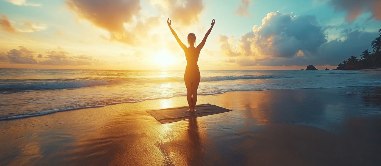 Yoga am Strand