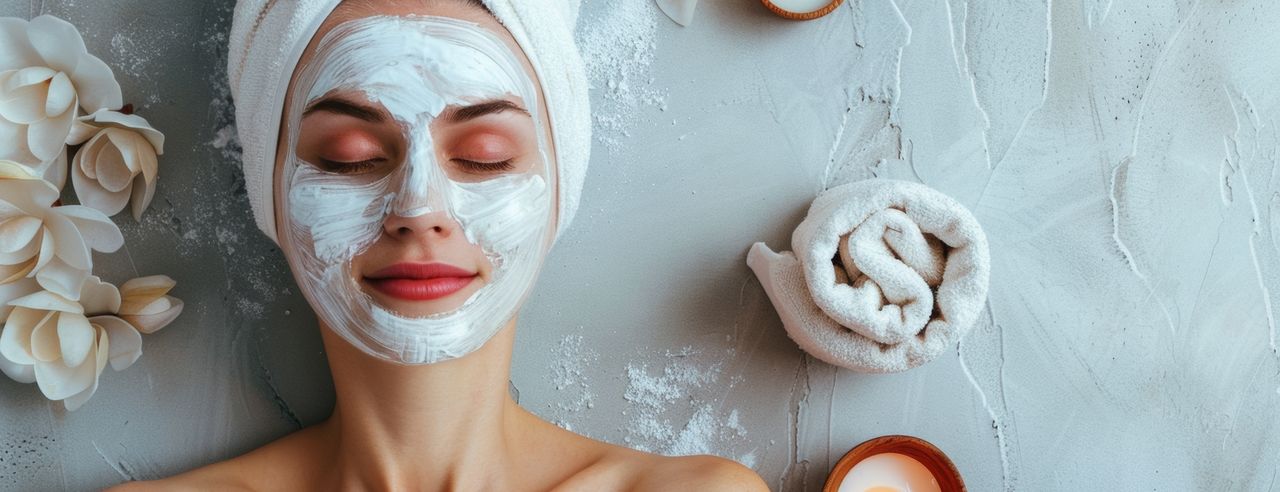 Frau mit Gesichtsmaske