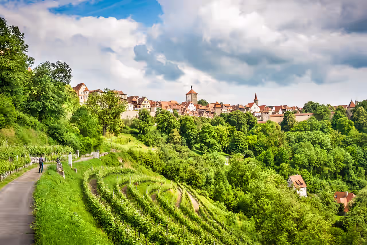 Rothenburg ob der Tauber in Franken
