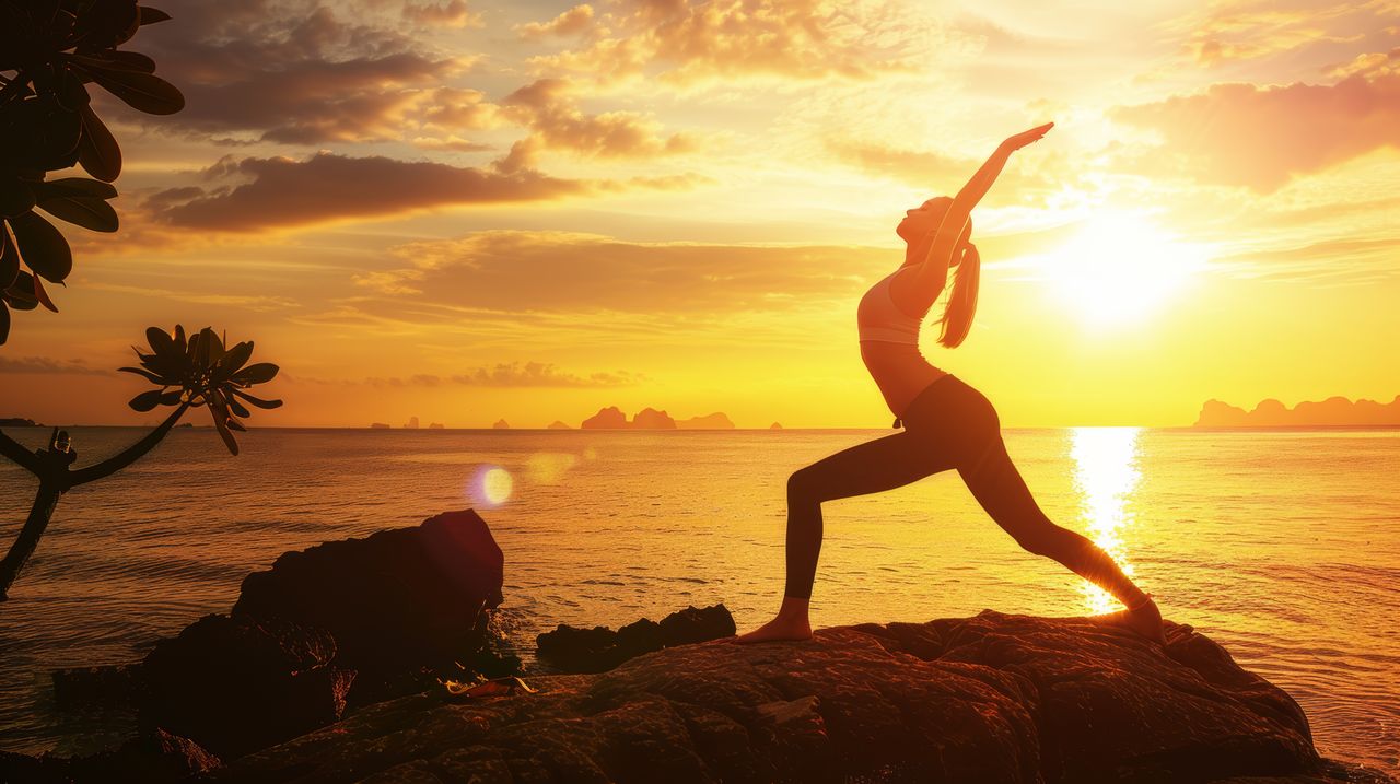 Yoga am Strand