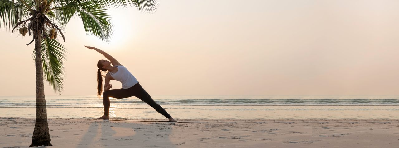 Yoga am Strand