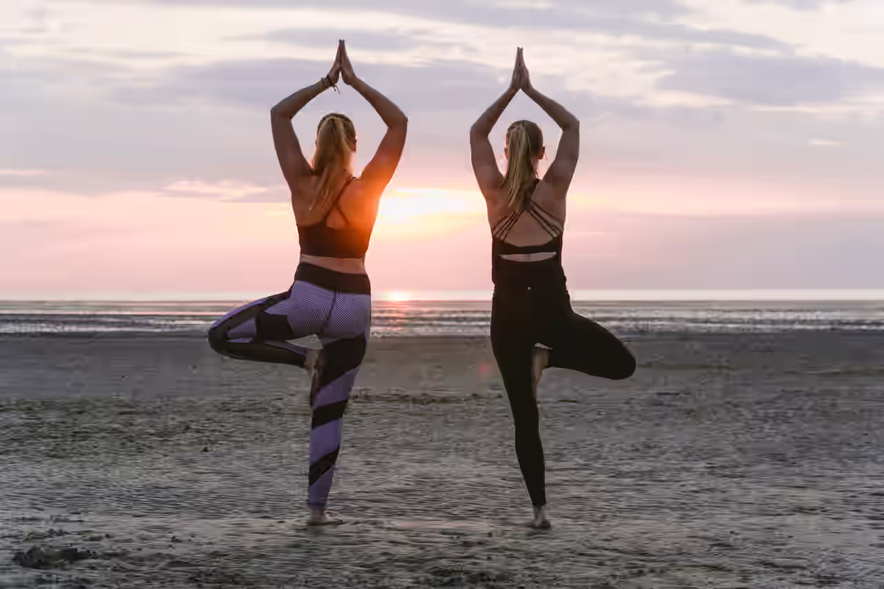 Yoga an der Nordsee