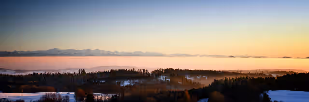 Schwarzwald Panorama Bild am Abend