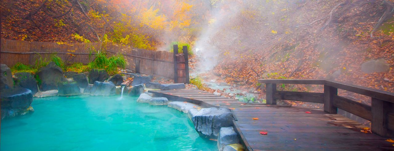 Ein traditionelles japanisches Onsen