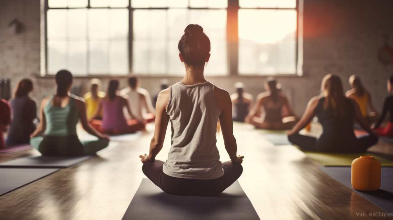Eine Gruppe übt Yoga im Sauerland auf Ihrer Yoga Wochenendreise