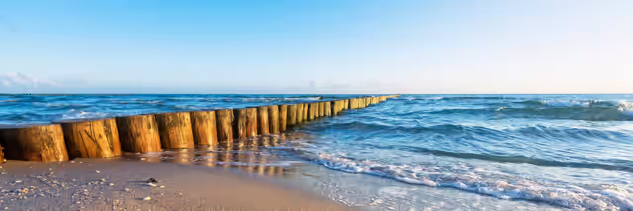 Strand und Meer an der Ostsee