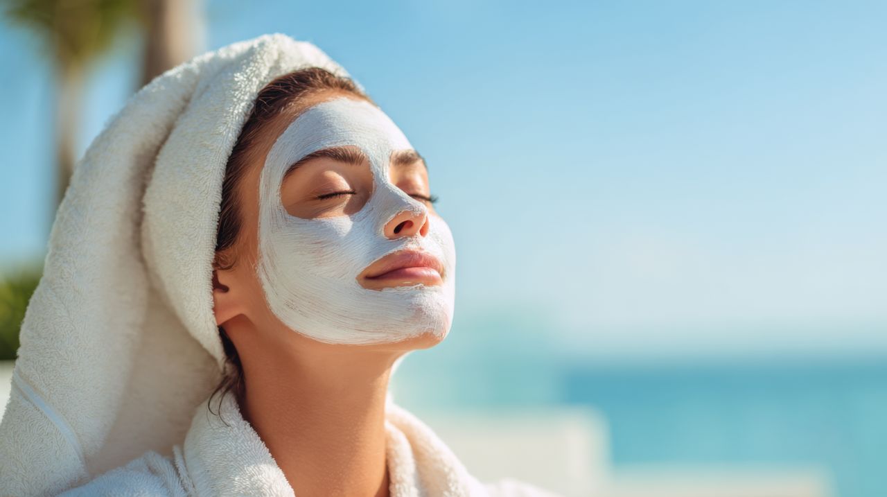 Eine Frau beim Wellness auf Usedom