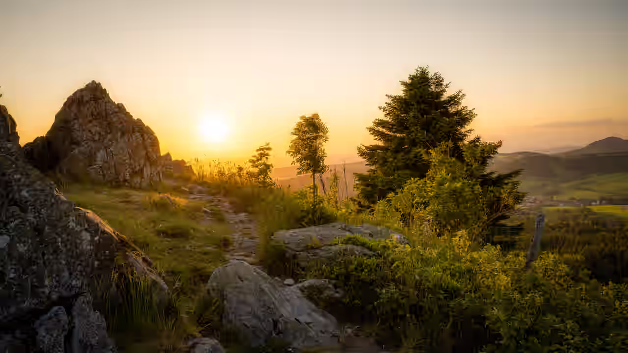 Marktplatz in hessischem Ort