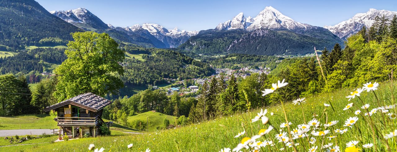 Berglandschaft während eines Wellness Wochenendes in den Alpen