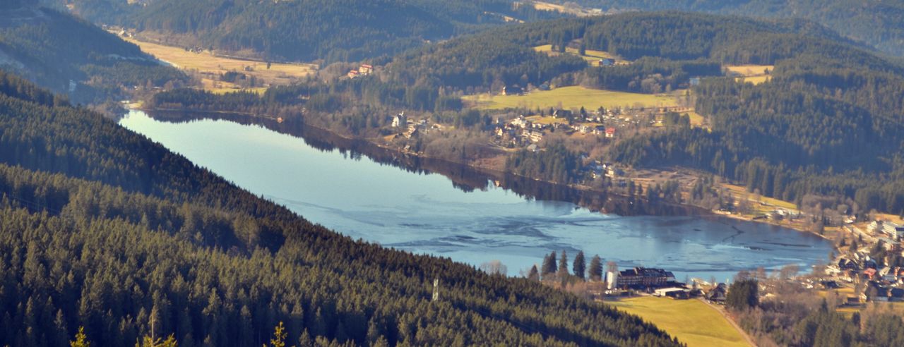 Wellness im Südschwarzwald, Titisee umgeben von Wald und kleinen Dörfern