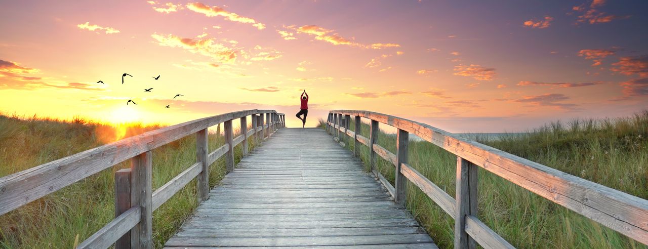 Yoga an der Nordsee