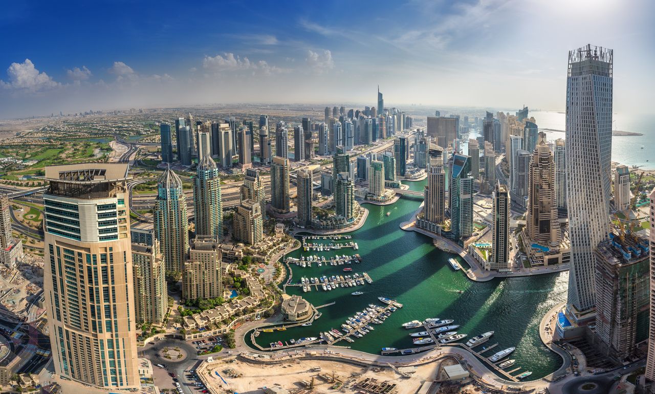Dubai aus der Vogelperspektive