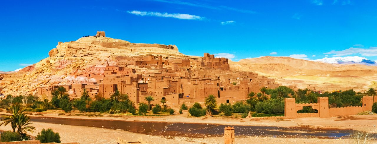 Een woestijnstad in Marokko