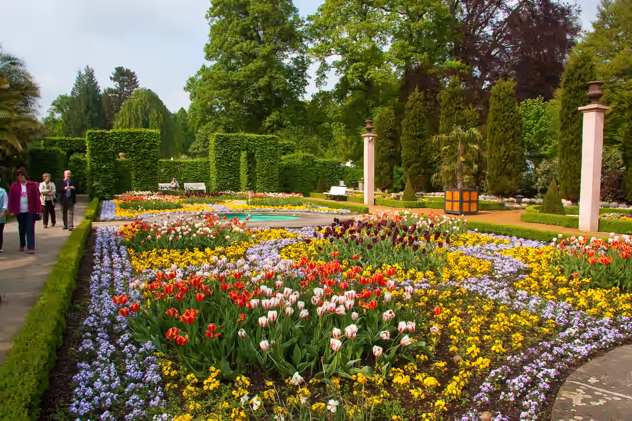 Blick auf Kurpark in Bad Pyrmont