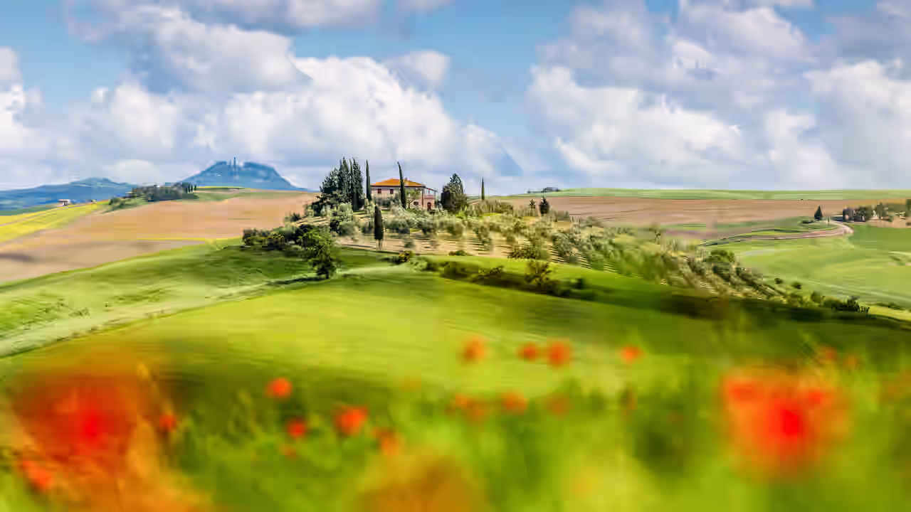 Die traumhafte Landschaft der Toskana im Bio Urlaub erleben