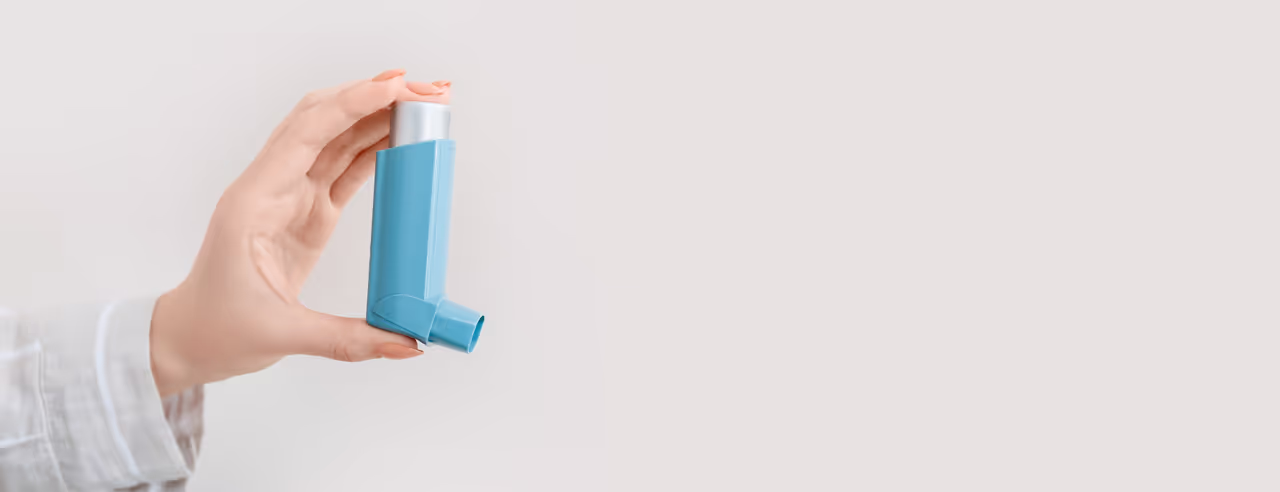 An asthma inhaler
