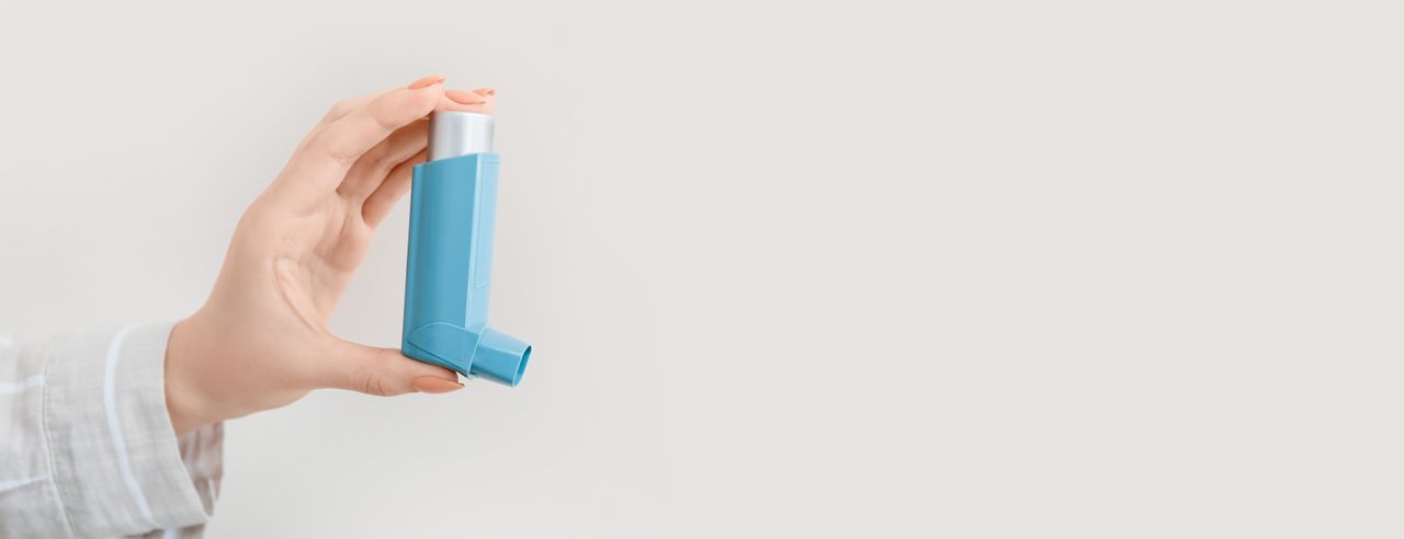An asthma inhaler