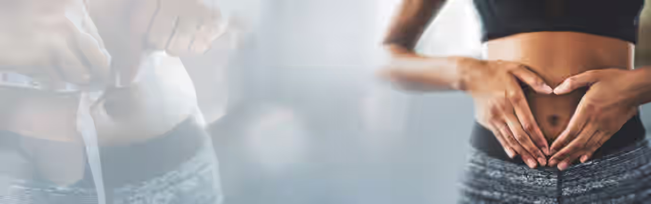 A woman loses weight sustainably during her weight loss week