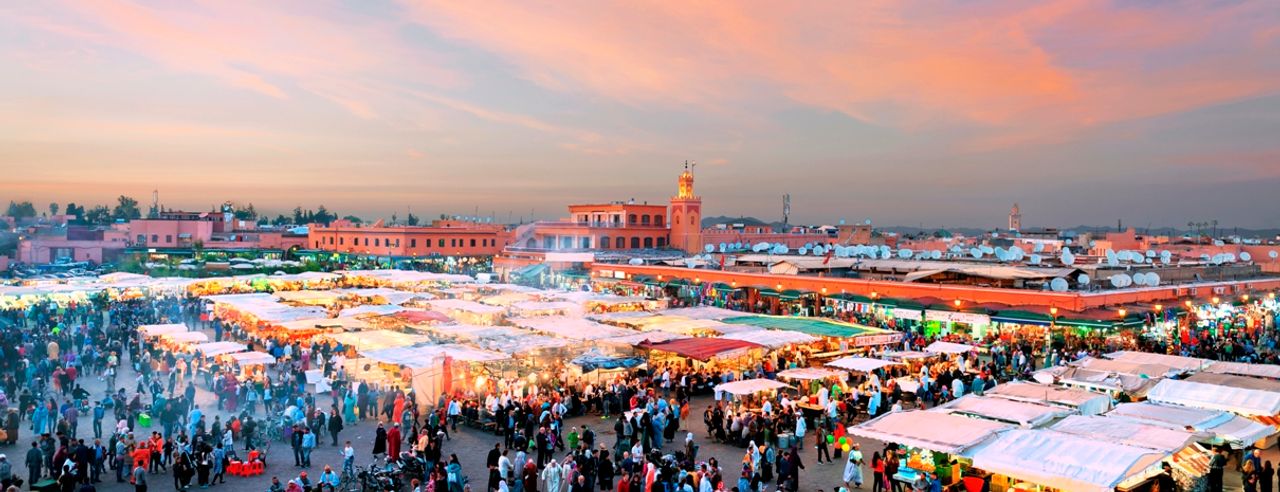Orientalischer Markt in Marokko