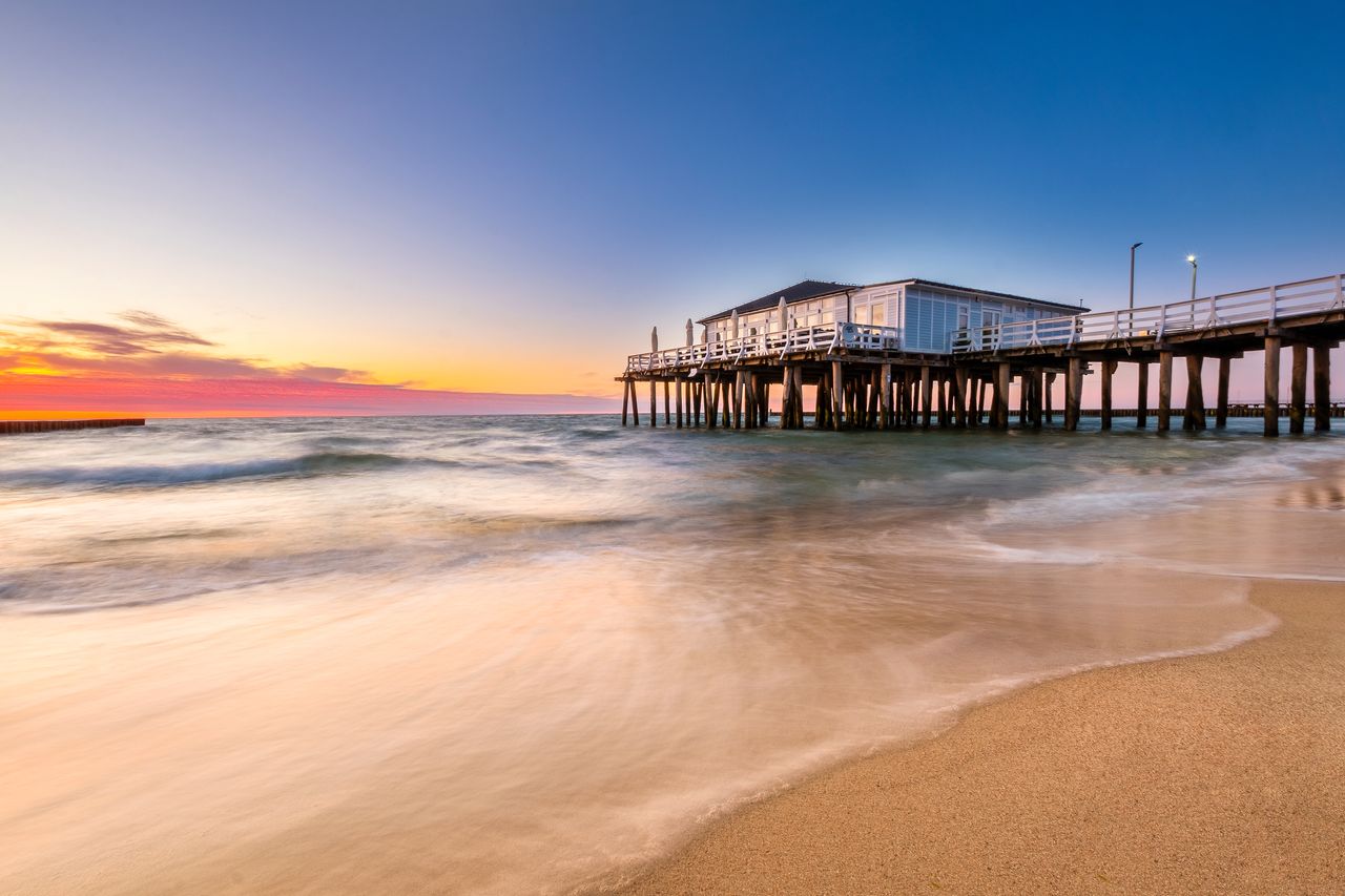 Seebrücke in Ustronie Morskie