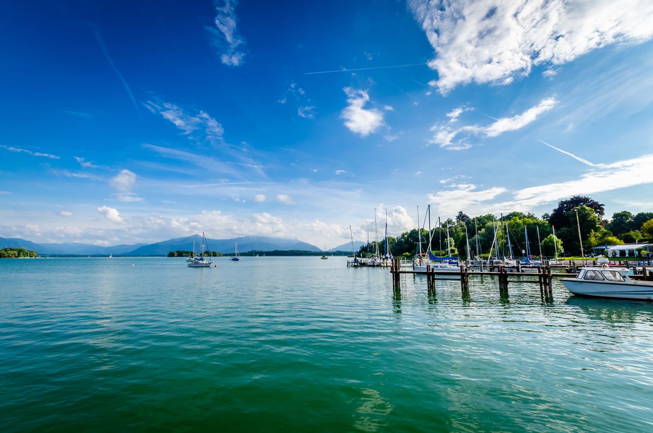Blick auf den Chiemsee