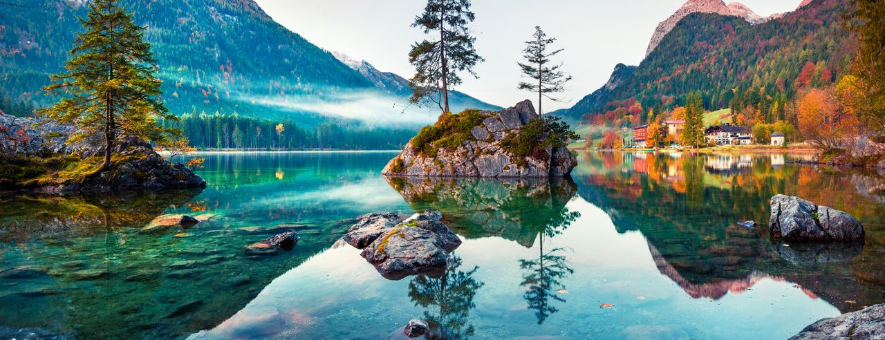 Berg- und Seenlandschaft während eines Kurzurlaubes in Deutschland