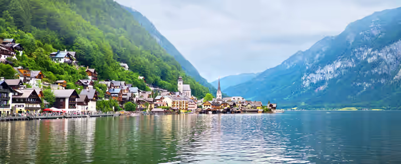 Blick auf Hallstatt am Hallstätter See