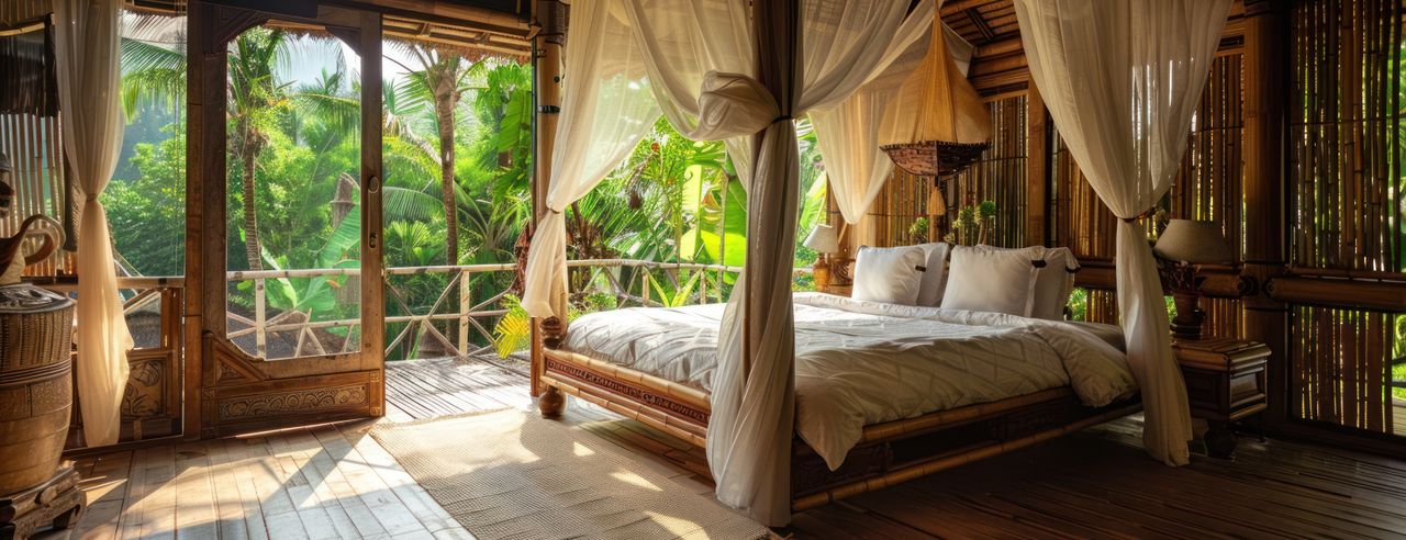 Das Zimmer eines Boutique Hotels in Sri Lanka