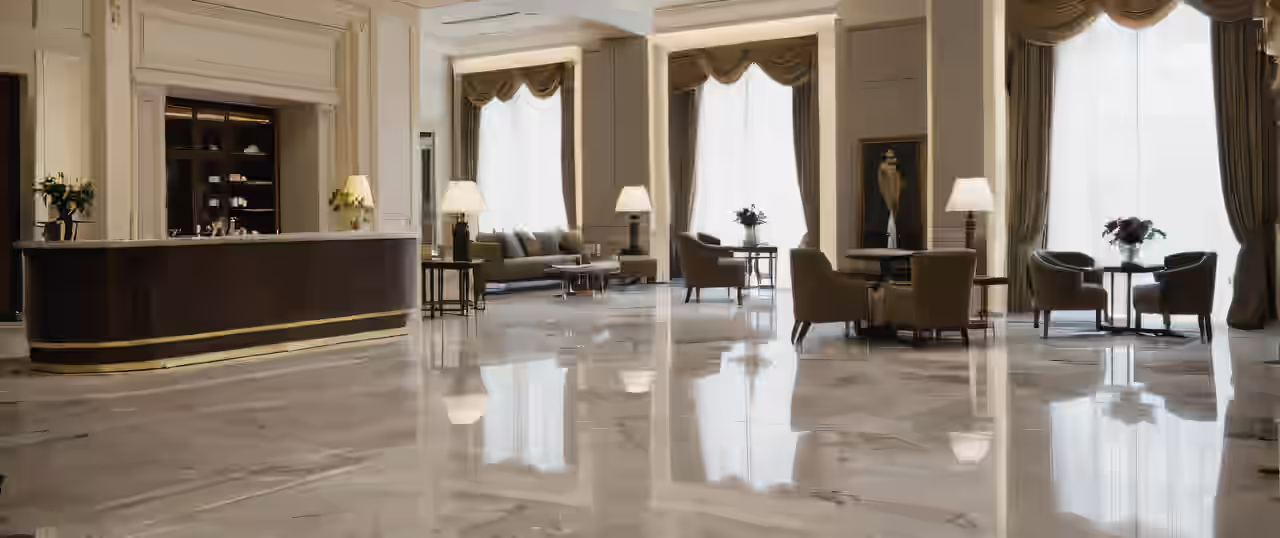 Die Lobby eines Boutique Hotels