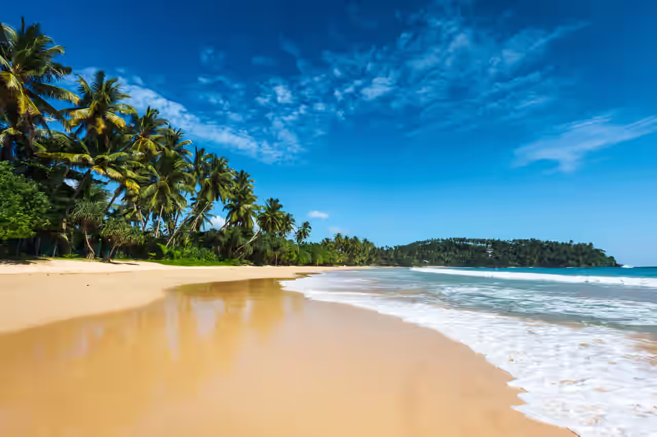 Traumstrand in Sri Lanka