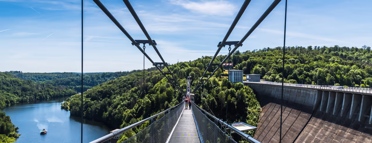 Brücke über der Rappbodetalsperre