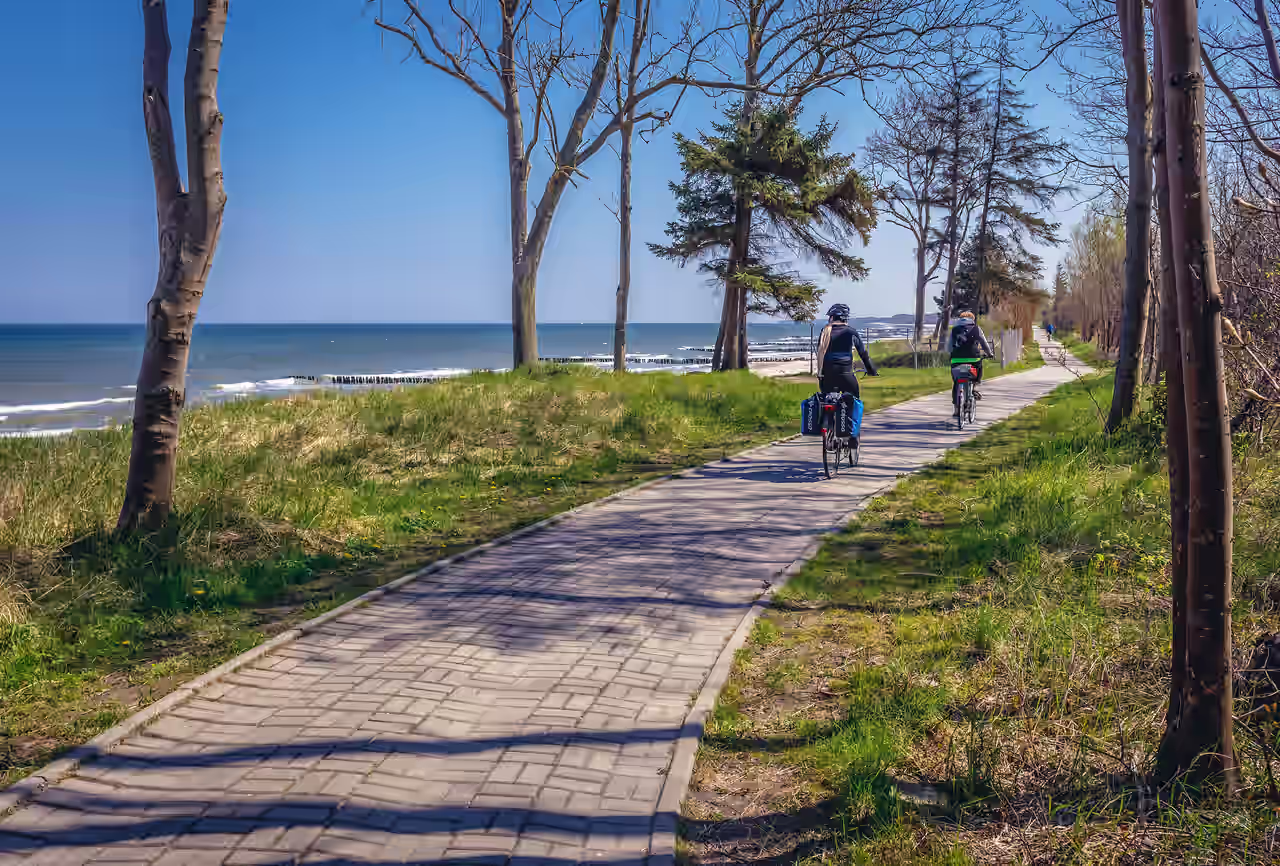 Radweg an der polnischen Ostsee