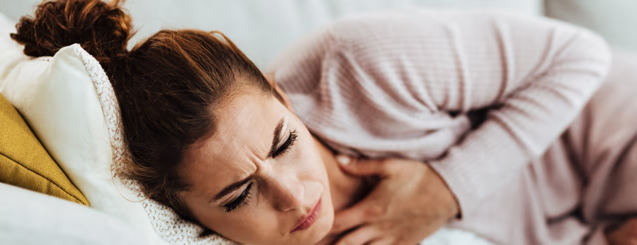 Une femme atteinte de bronchite chronique