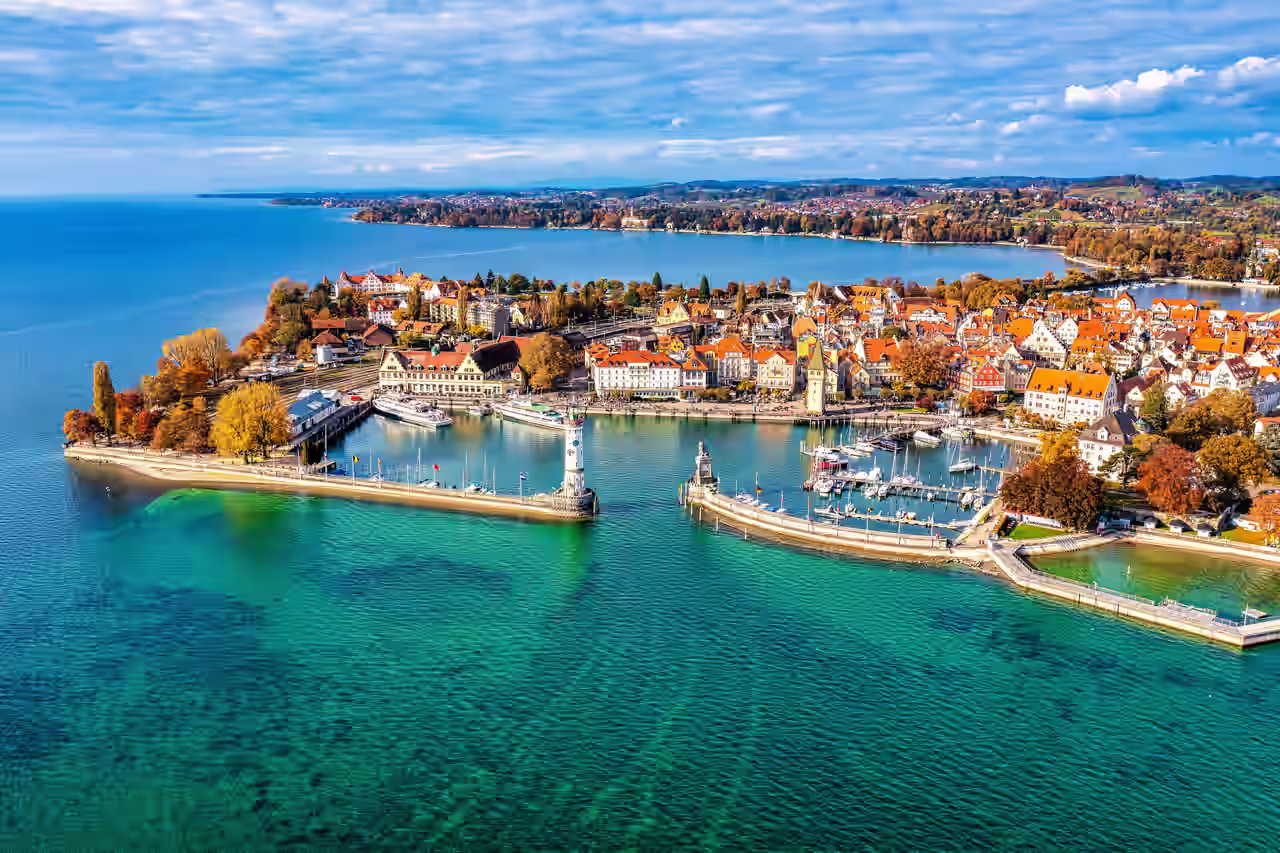 Blick auf Lindau am Bodensee