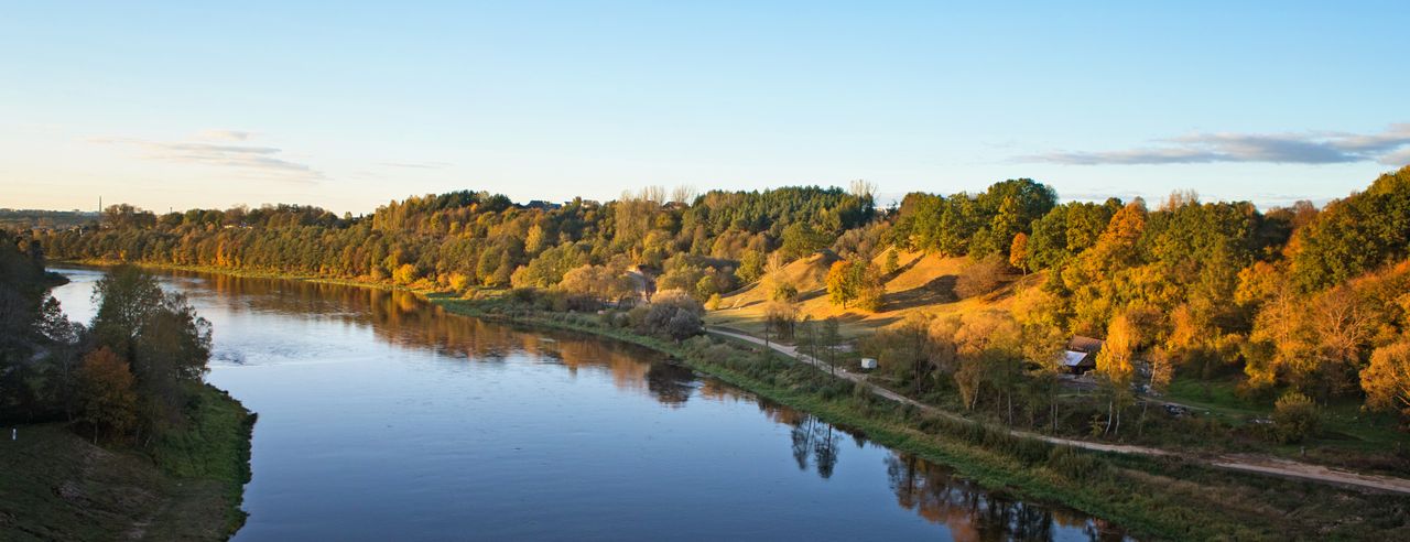 Vue sur une rivière et la nature à couper le souffle en Lituanie