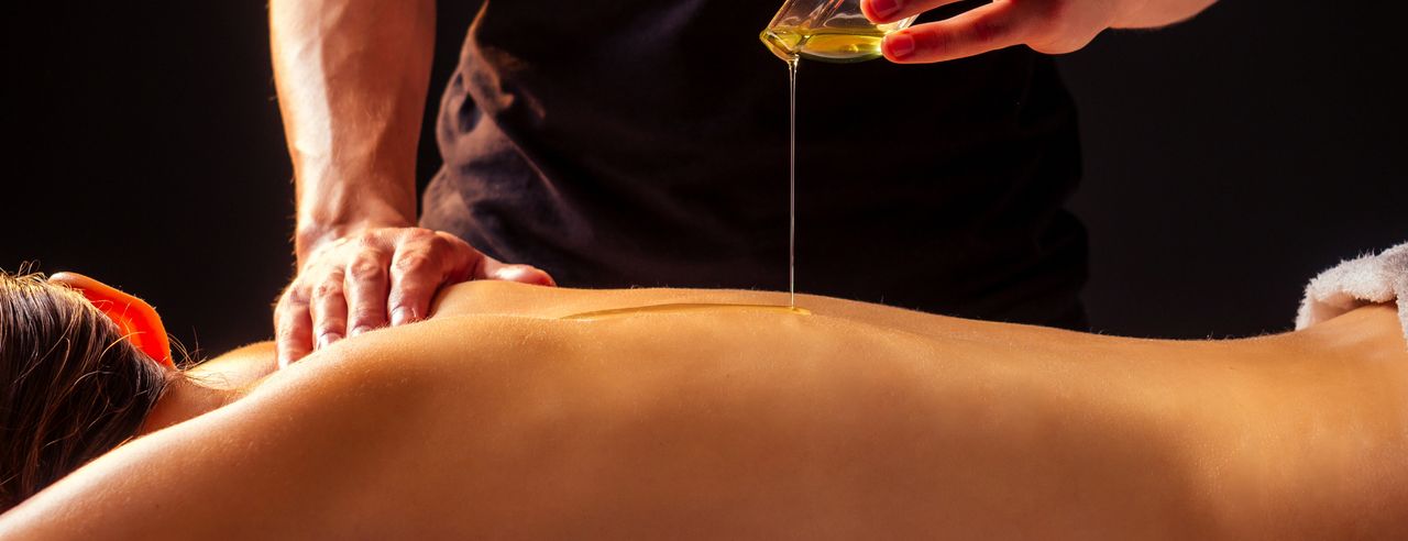 An Ayurvedic oil massage