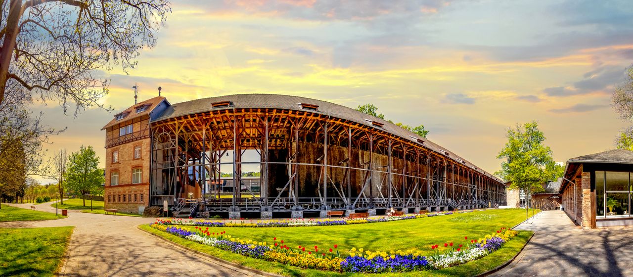 Kurpark mit Gradierwerk, Bad Salzschlirf