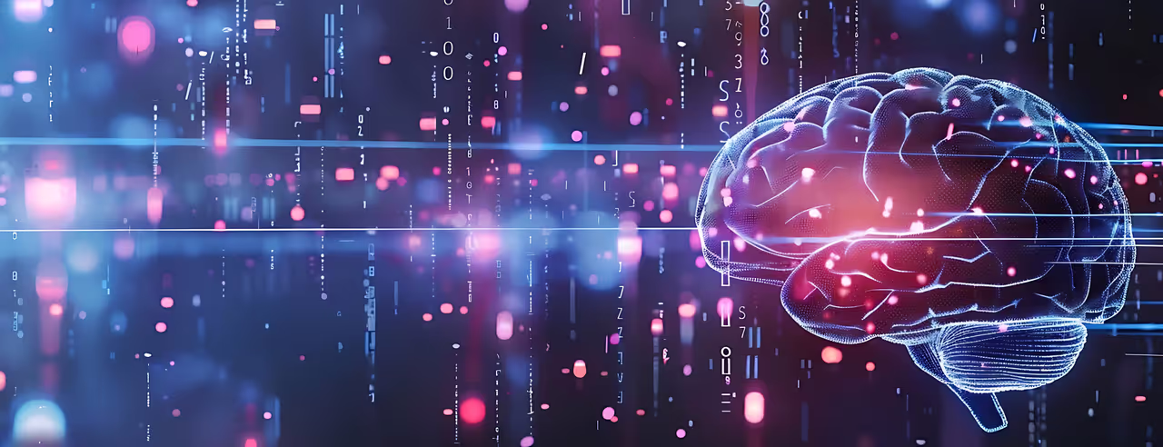 Immagine del cervello con attività cerebrale visibile