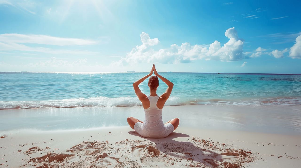 Yoga am Strand