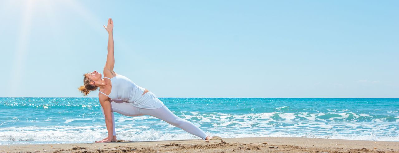 Yoga am Strand