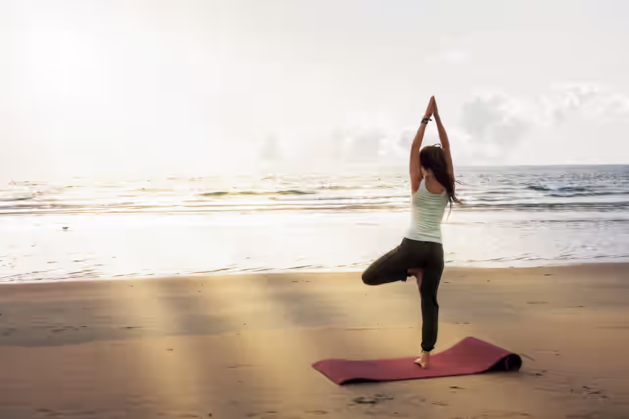 Yoga an der Nordsee