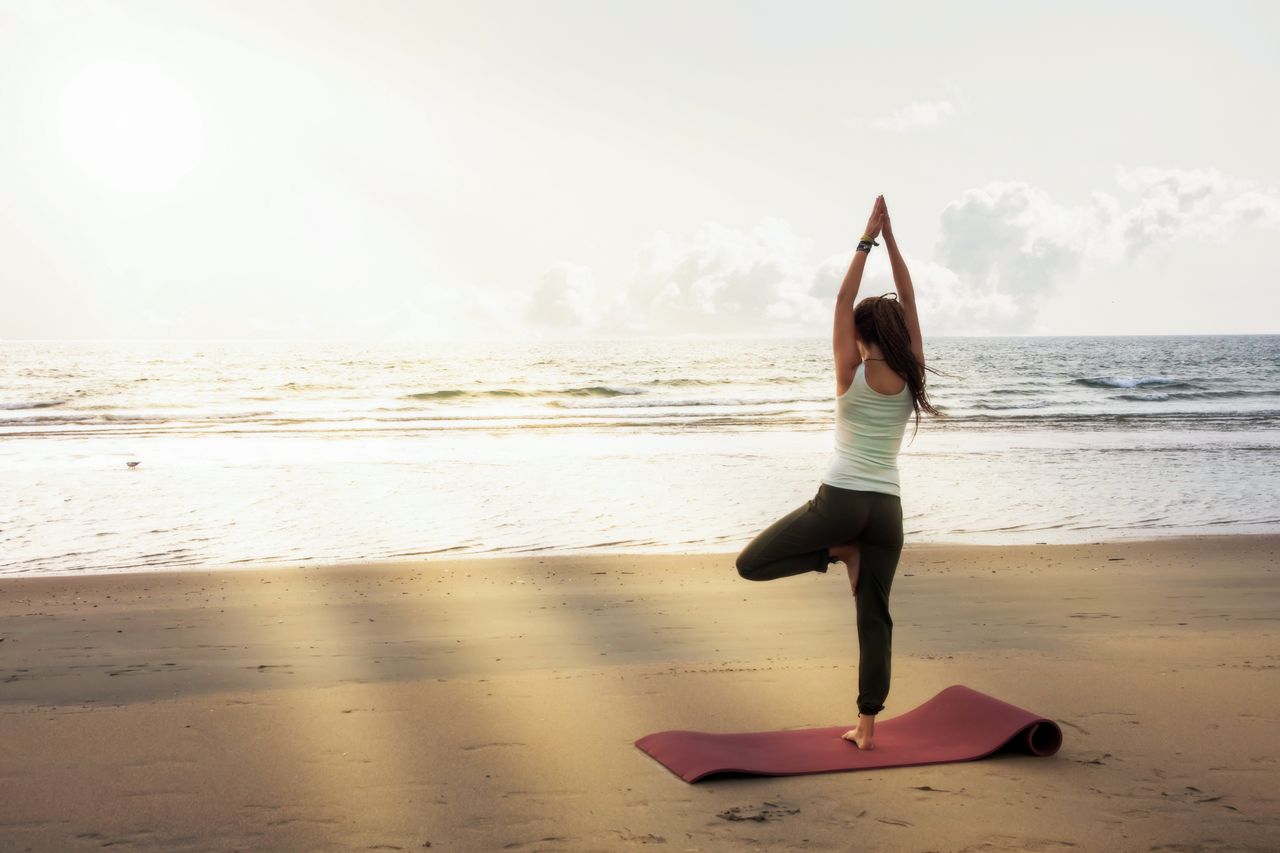 Yoga an der Nordsee