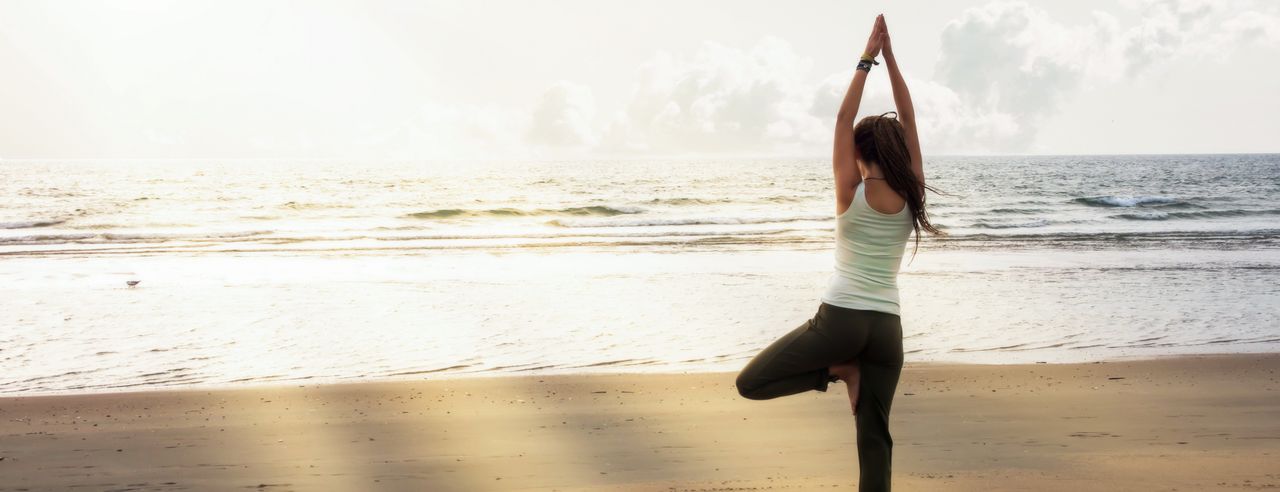 Yoga an der Nordsee