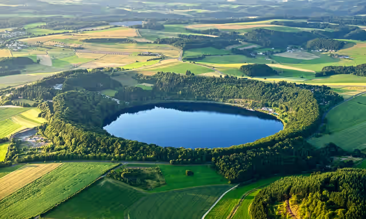 Das Pulvermaar in der Vulkaneifel