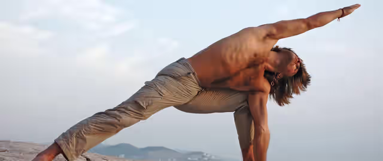 Eine Gruppe von Frauen beim Yoga auf einer Wiese