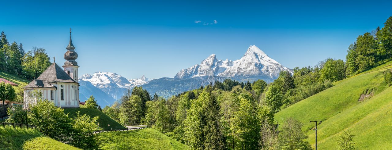 Bergpanorama in Bayern bei einer Vorsorgekur