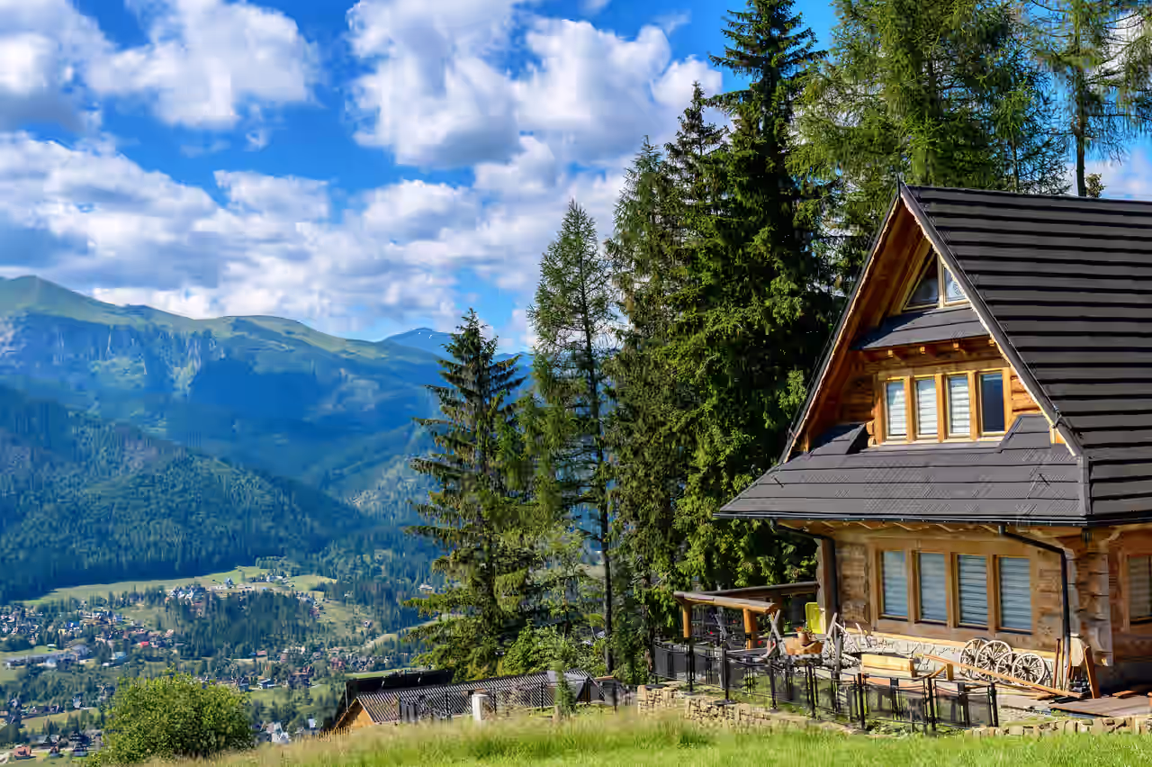 Bungalows in den Bergen