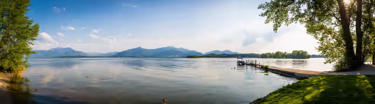 Blick auf den Chiemsee